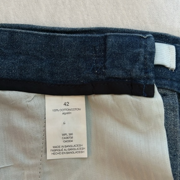 NWT Haggar Comfort Cotton Denim Shorts with Expandable Waist Zipper Mens Size 42 - Picture 5 of 12